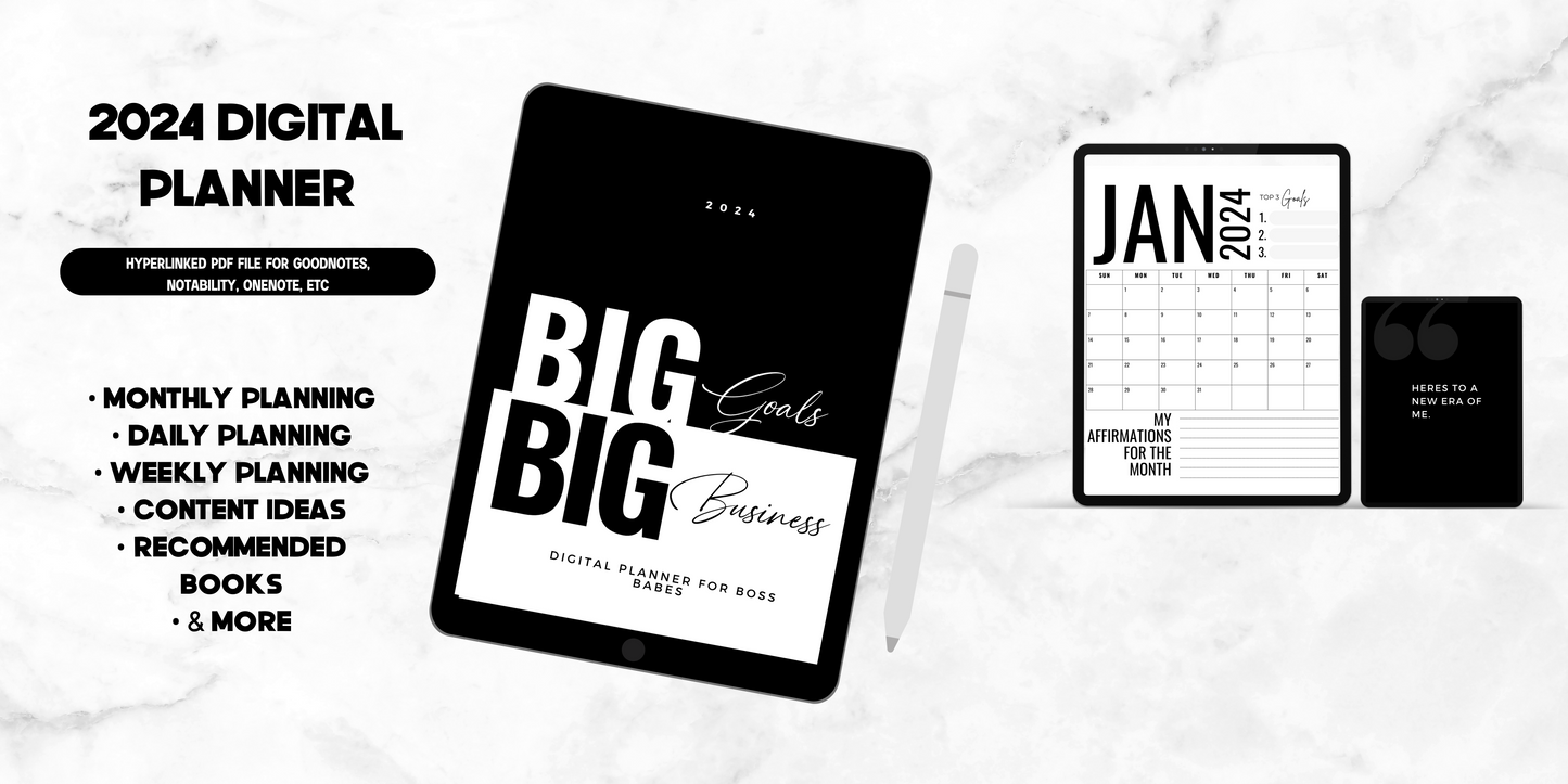 Big Goals, Big Business Digital Planner